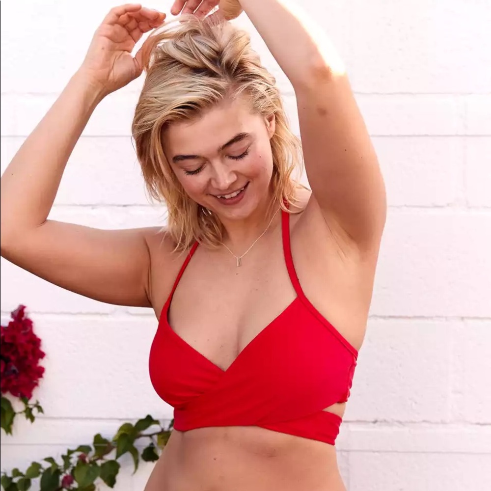 AERIE WRAP BIKINI TOP